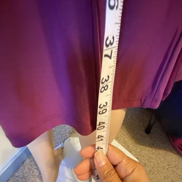 R&M Collection Dress w/Jacket Maroon Lace Sequins Career Formal Evening Sz 12 - Picture 3 of 11